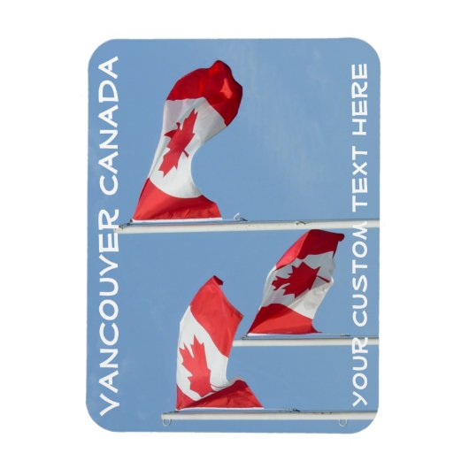Canada Flag Magnet Canada Personalized Magnet Magneet (Verticaal)