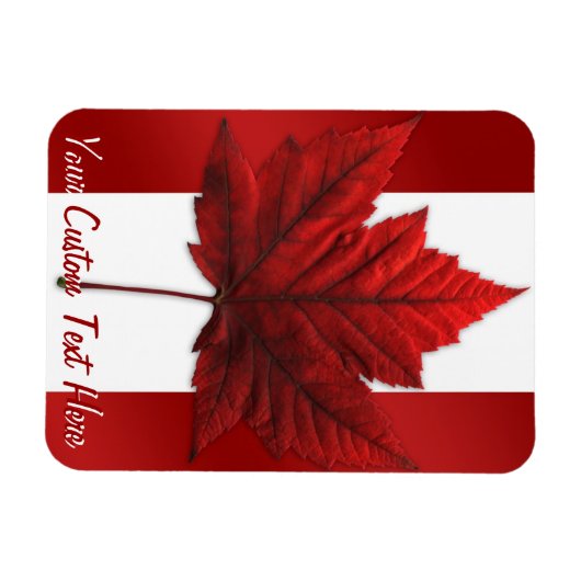 Canada Flag Magnet Canada Personalized Magnet Magneet (Horizontaal)