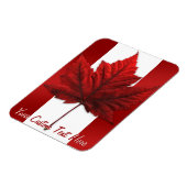 Canada Flag Magnet Canada Personalized Magnet Magneet (Linkerzijde)
