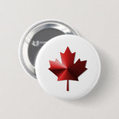 Canada Flag Maple Leaf Button (Voorkant /achterkant)