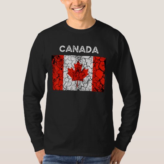 Canada Flag Maple Leaf Mannen Vrouwen T-shirt (Voorkant)