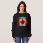 Canada Flag Maple Leaf Mannen Vrouwen Trui (Voorkant volledig)