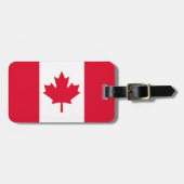 Canada Flag Maple Leaf Red White Canada Bagagelabel (Voorkant horizontaal)
