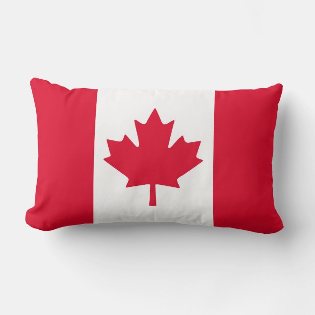 Canada Flag Maple Leaf Red White Canada Kussen (Voorkant)
