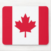 Canada Flag Maple Leaf Red White Canada Muismat (Voorkant)