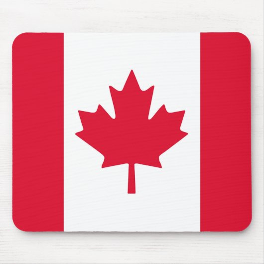 Canada Flag Maple Leaf Red White Canada Muismat (Voorkant)