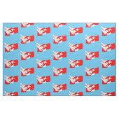 Canada Flag Maple leaf Rugby Ball Stof (Fat Quarter)