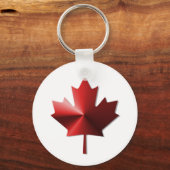 Canada Flag Maple Leaf Sleutelhanger (Voorkant)