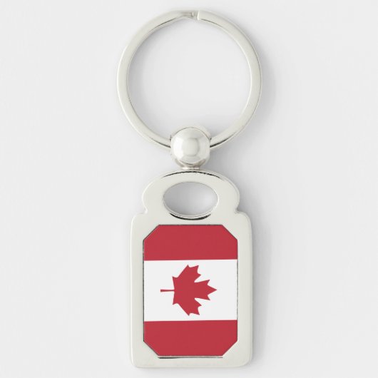Canada Flag Metal Sleutelhanger (Voorkant)