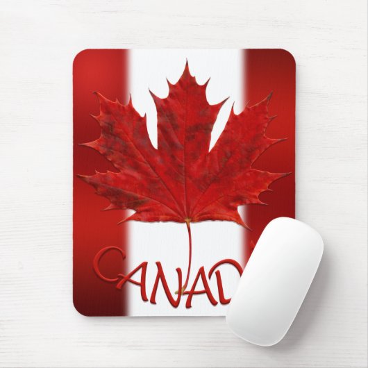 Canada Flag Mousepad Canada Maple Leaf Mousepad Muismat (Met muis)