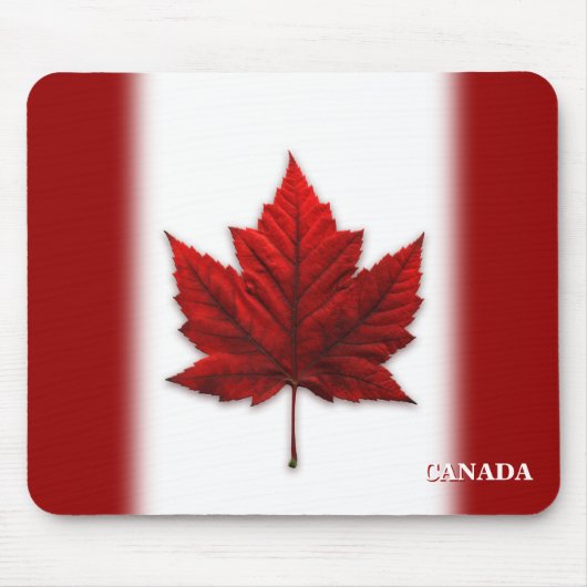 Canada Flag Mousepad Canada Maple Leaf Mousepad Muismat (Voorkant)