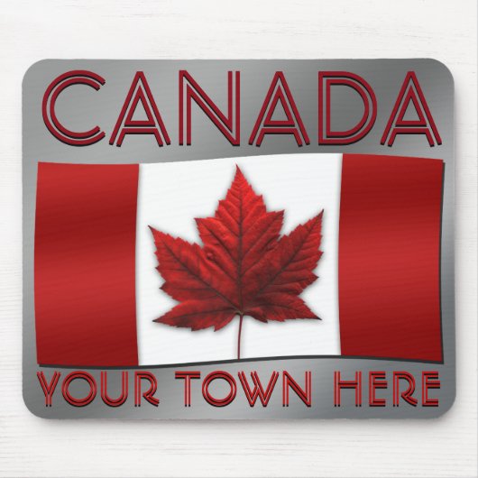 Canada Flag Mousepad Canada Maple Leaf Mousepad Muismat (Voorkant)