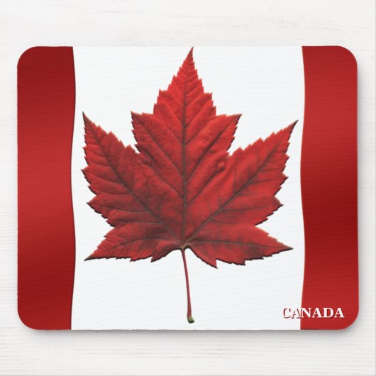 Canada Flag Mousepad Canada Maple Leaf Mousepad Muismat (Voorkant)