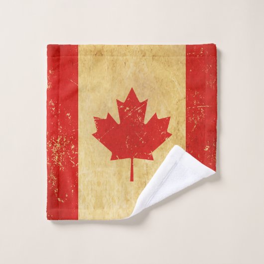 Canada Flag ontwerp Bad Handdoek (Wasdoekje)