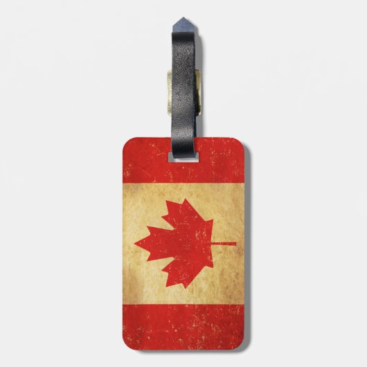 Canada Flag  ontwerp Bagagelabel (Achterkant verticaal)