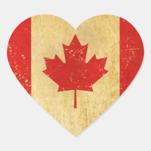 Canada Flag  ontwerp Hart Sticker