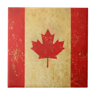 Canada Flag Ontwerp Keramische Tegel Tegeltje