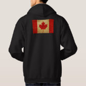 Canada Flag  ontwerp Mannen Hoodie (Achterkant)
