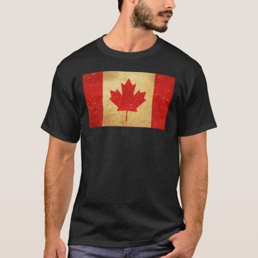 Canada Flag ontwerp Mannen T-shirt (Voorkant)