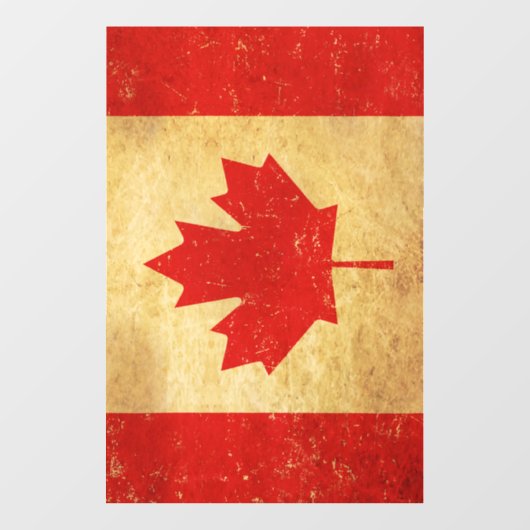 Canada Flag  ontwerp Raamsticker (Vel)