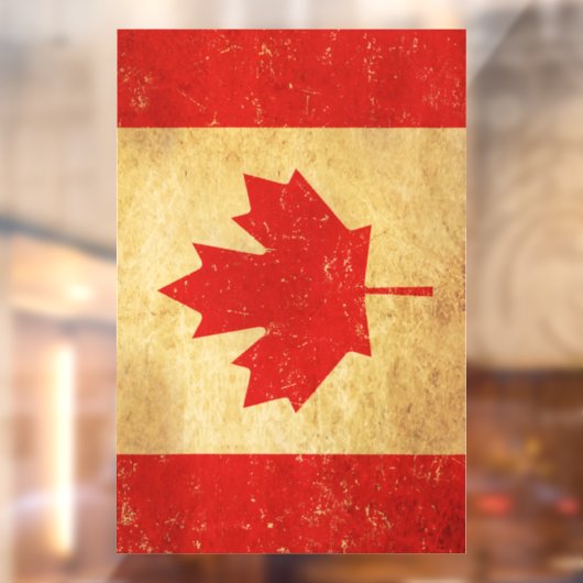 Canada Flag ontwerp Raamsticker (Vel 2)