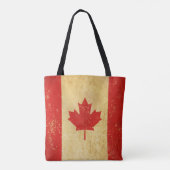 Canada Flag ontwerp Tote Bag (Achterkant)