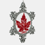 Canada Flag Ornament Gepersonaliseerd Canada Souve (Links)