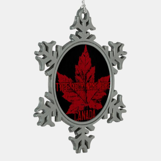 Canada Flag Ornament Gepersonaliseerd Canada Souve (Links)