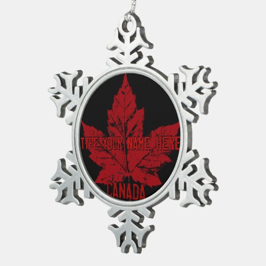 Canada Flag Ornament Gepersonaliseerd Canada Souve (Rechts)