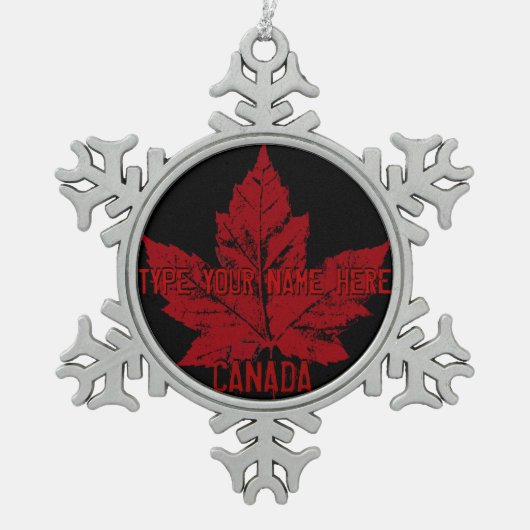 Canada Flag Ornament Gepersonaliseerd Canada Souve (Voorkant)