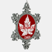 Canada Flag Ornament Personalized Canada Souvenir (Links)
