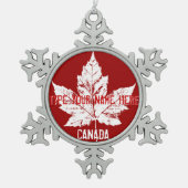 Canada Flag Ornament Personalized Canada Souvenir (Voorkant)