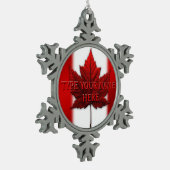 Canada Flag Ornament Personalized Canada Souvenir (Links)