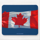 CANADA FLAG Patriotic Canadian Mousepad Muismat (Voorkant)