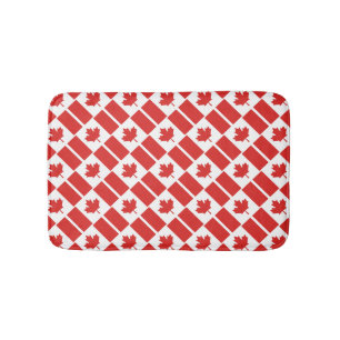 CANADA FLAG Patriotic Geometric Moderne Canadian Badmat