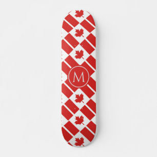 CANADA Flag Patriottic Custom MONOGRAM Persoonlijk Skateboard