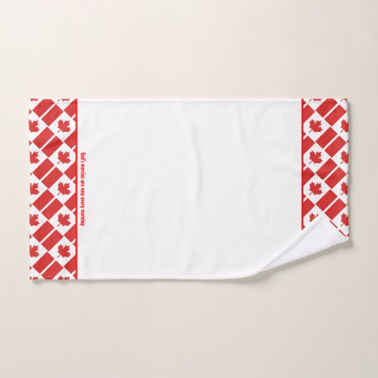 CANADA FLAG Persoonlijke scriptWHITE Bad Handdoek (Handdoek)