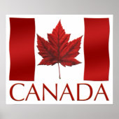Canada Flag Poster Canada Flag Souvenir Art Print (Voorkant)