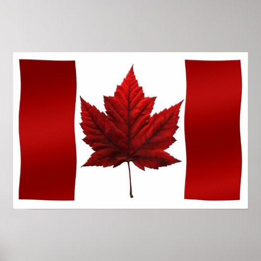 Canada Flag Poster Canada Flag Souvenir Art Print (Voorkant)