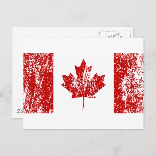 Canada Flag Pride Briefkaart (Voorkant / Achterkant)
