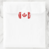 Canada Flag Pride Ronde Sticker (Tas)