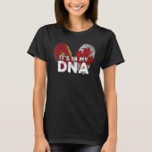 Canada Flag Proud Senegal Senegalese DNA Fingerpri T-shirt (Voorkant)
