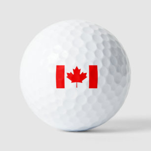 Canada Flag Red Maple Leaf Golfballen