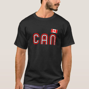 Canada Flag Retro International Land Canadian P T-shirt