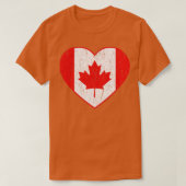 Canada Flag Retro T-shirt (Design voorkant)