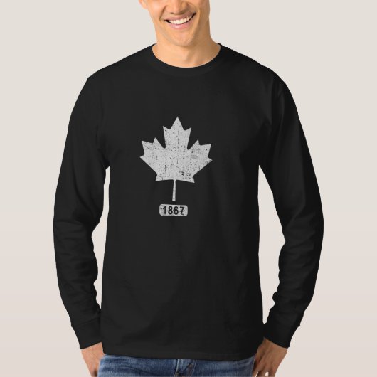 Canada Flag Shirt Canadian Maple Leaf Funn (Voorkant)