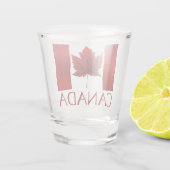 Canada Flag Shot Glasses Custom Canada Souvenirs Glas (Achterkant)
