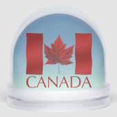 Canada Flag Snow Globe Custom Canada Snowglobe Sneeuwbol (Voorkant)
