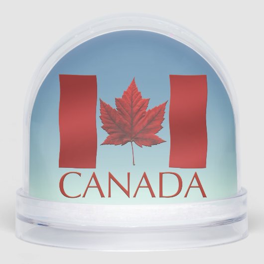 Canada Flag Snow Globe Custom Canada Snowglobe Sneeuwbol (Voorkant)