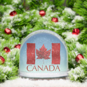 Canada Flag Snow Globe Custom Canada Snowglobe Sneeuwbol (Kerstmis)